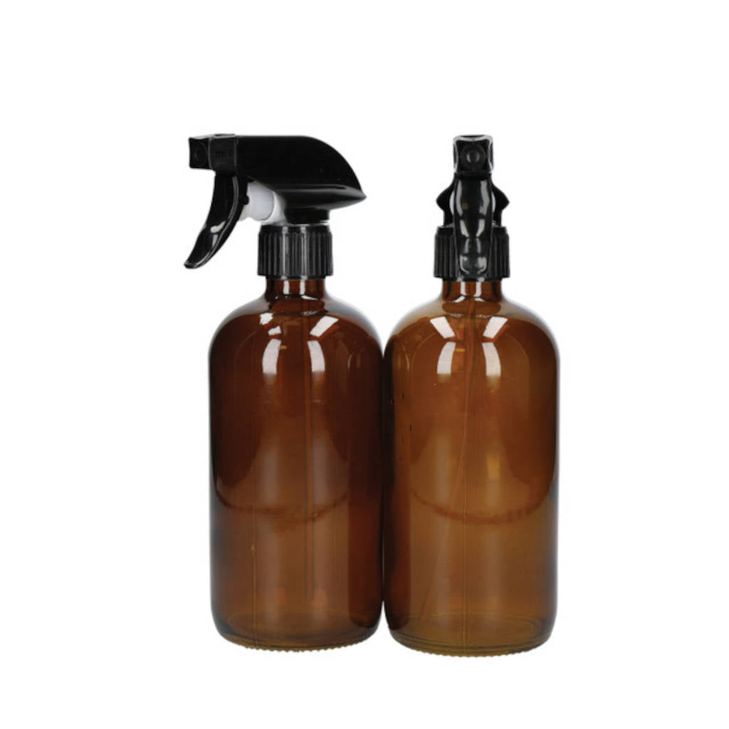 Set de botellas de VIDRIO ámbar con spray Living Nostalgia KitchenCraft-KITLNSPRYBOTSET
