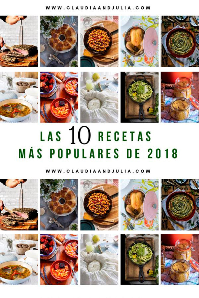 Las 10 recetas más populares de 2018