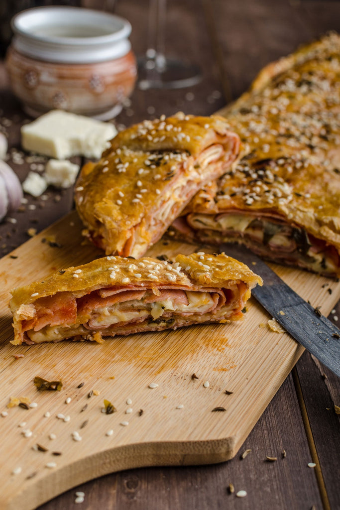 Strudel de jamón y queso