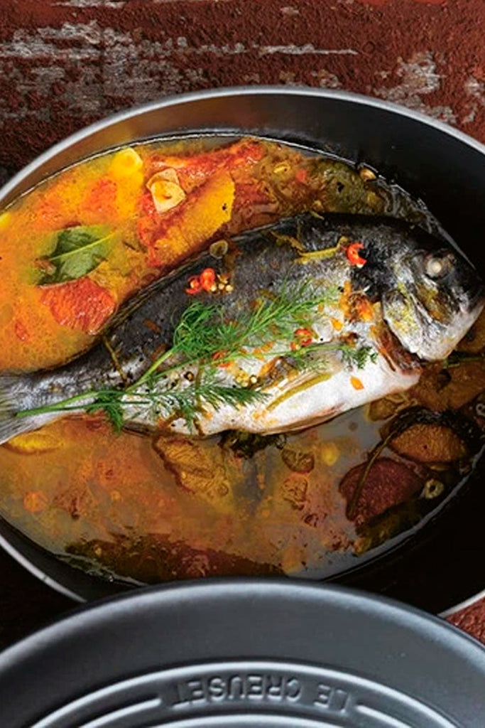 Dorada con cítricos