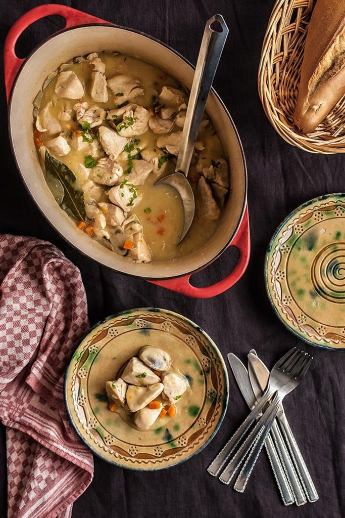 Fricassée de pollo a la antigua