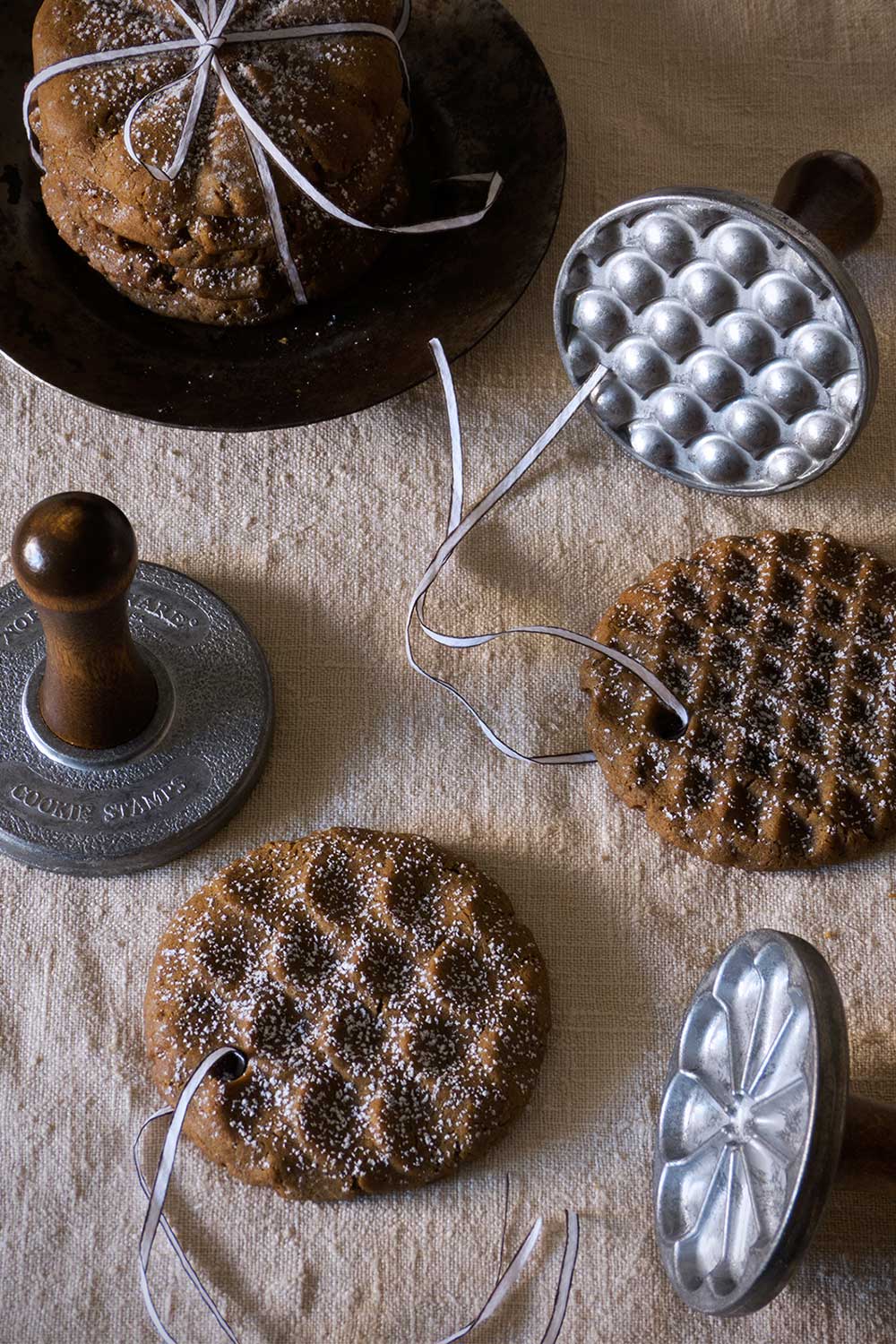 Birkman Cookie Stamper Gingerbread Man Cookie Press Wooden Handle