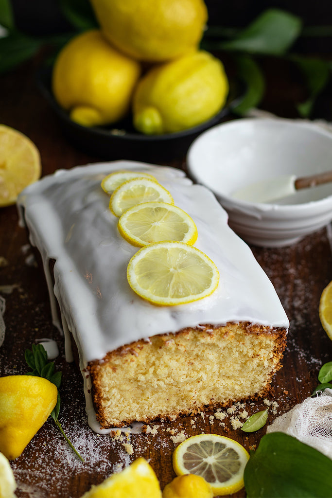 Cake de limón glaseado