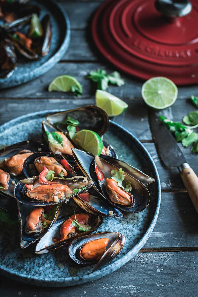 Mejillones al estilo oriental