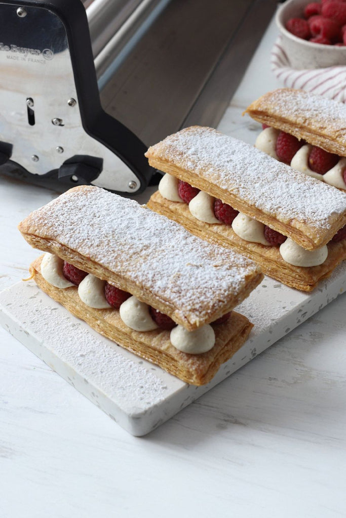 Milhojas de frambuesa