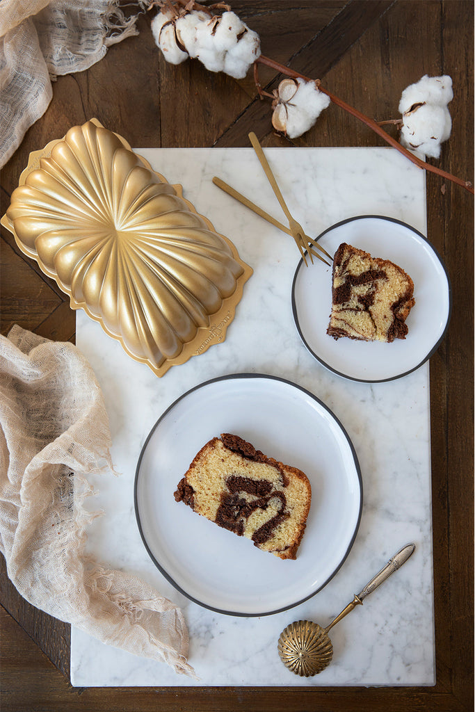 Bizcocho de vainilla y chocolate