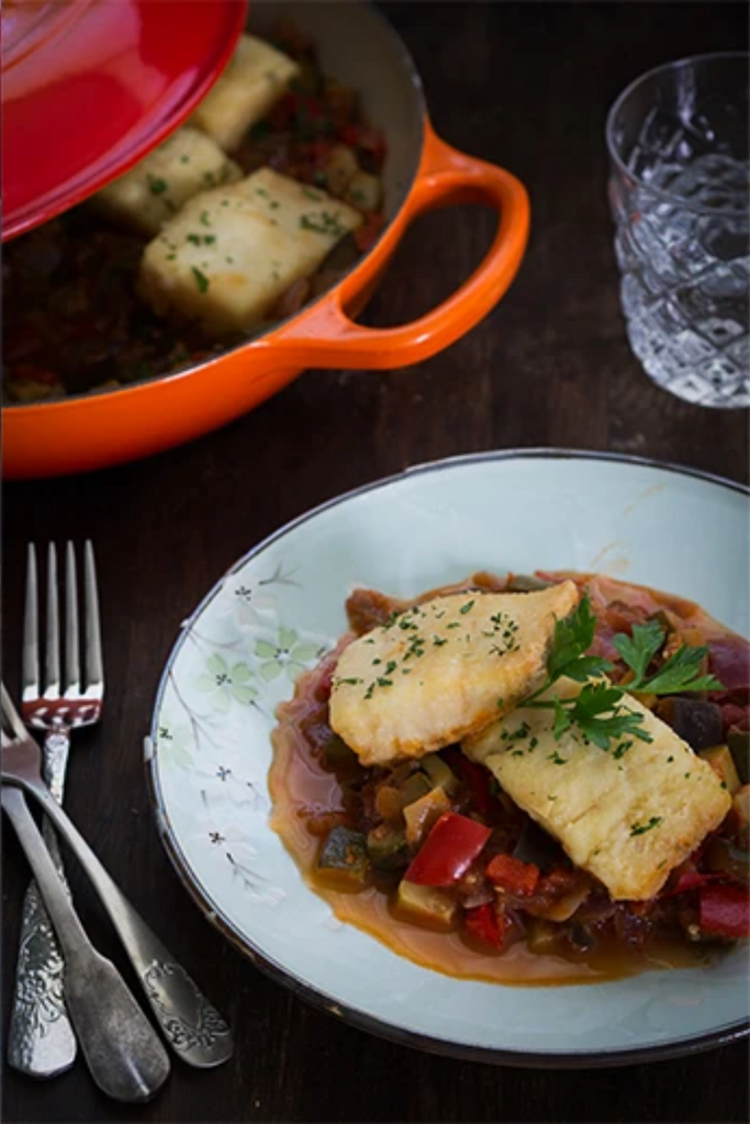 Bacalao con samfaina