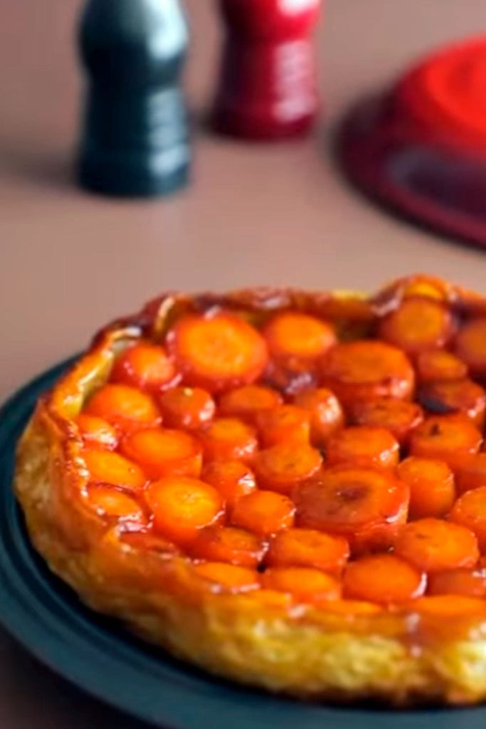 Tarta Tatin de zanahorias y miel