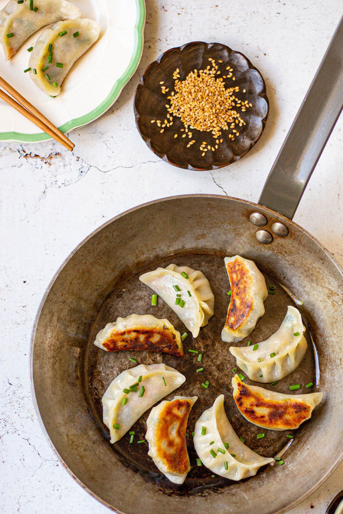 Gyozas de pollo: empanadillas japonesas de pollo y verduras