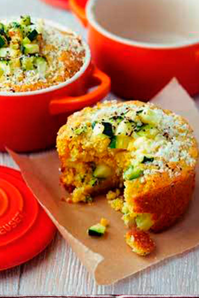 Corn bread (pan de maiz) con calabacín