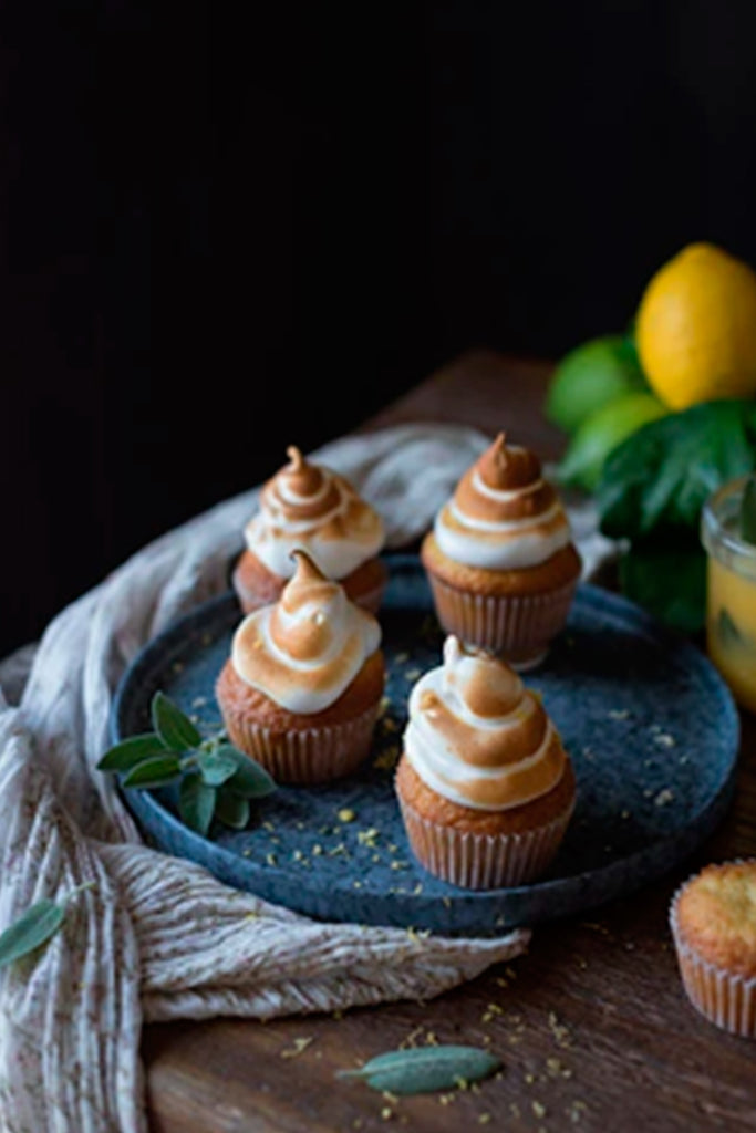 Cupcakes de merengue y limón