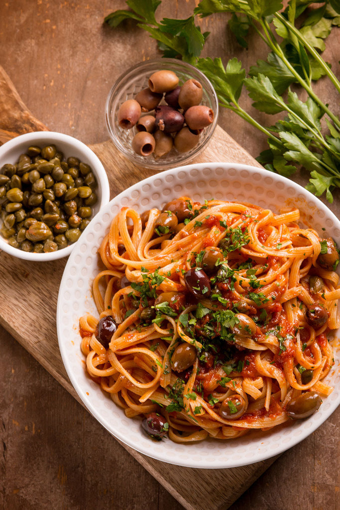 Espaguetis a la puttanesca