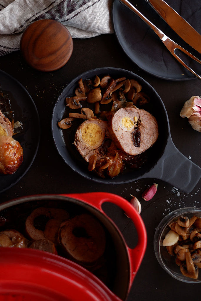 Pollo relleno en cocotte (receta tradicional)