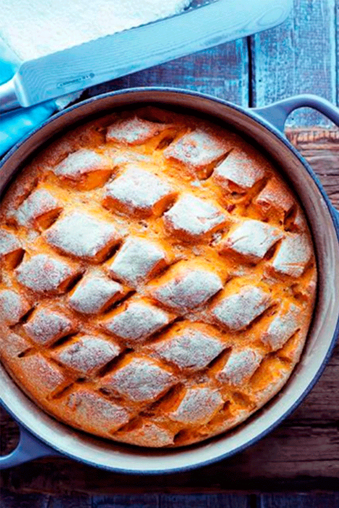 Pan de tomates secos y Pesto "Crusty Cob"