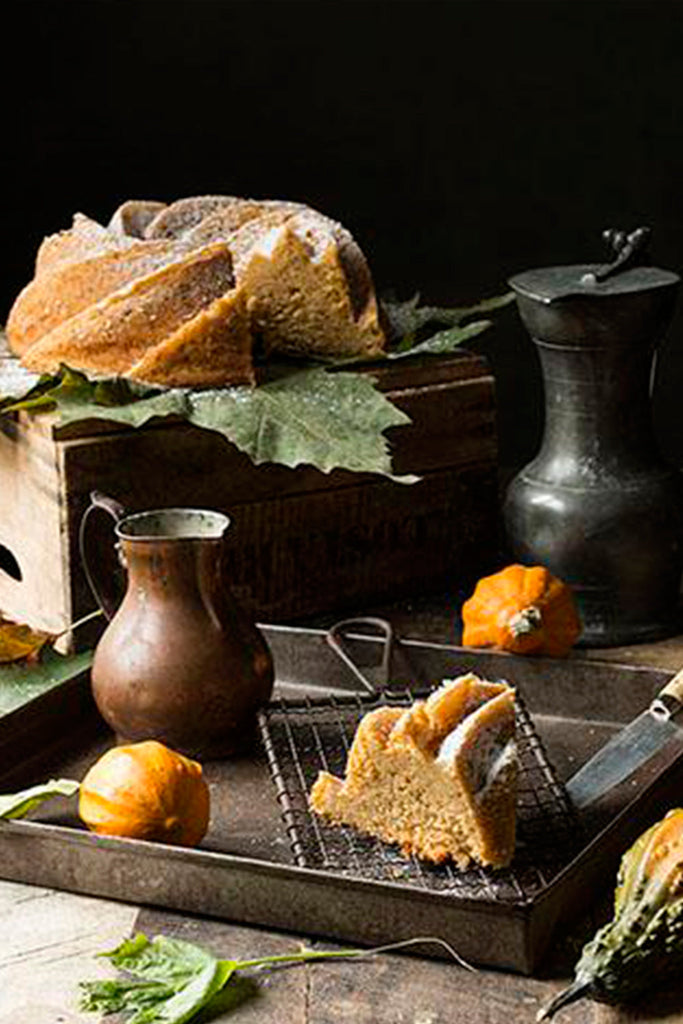 Bundt cake de calabaza y mandarina