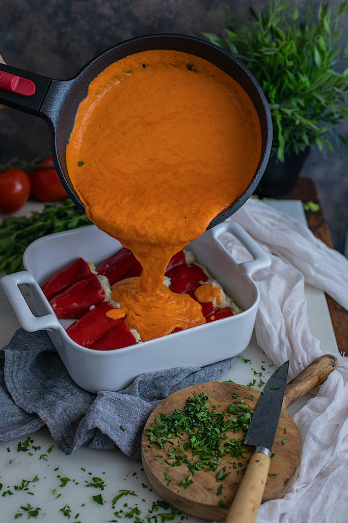Pimientos rellenos de Bacalao