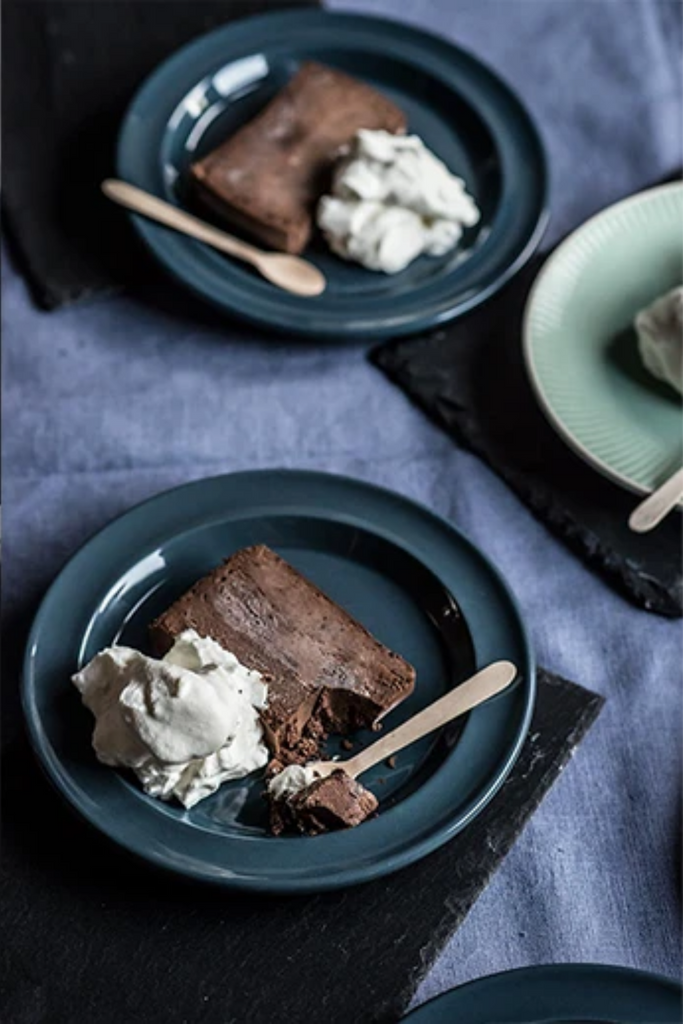 Semifrío de chocolate negro