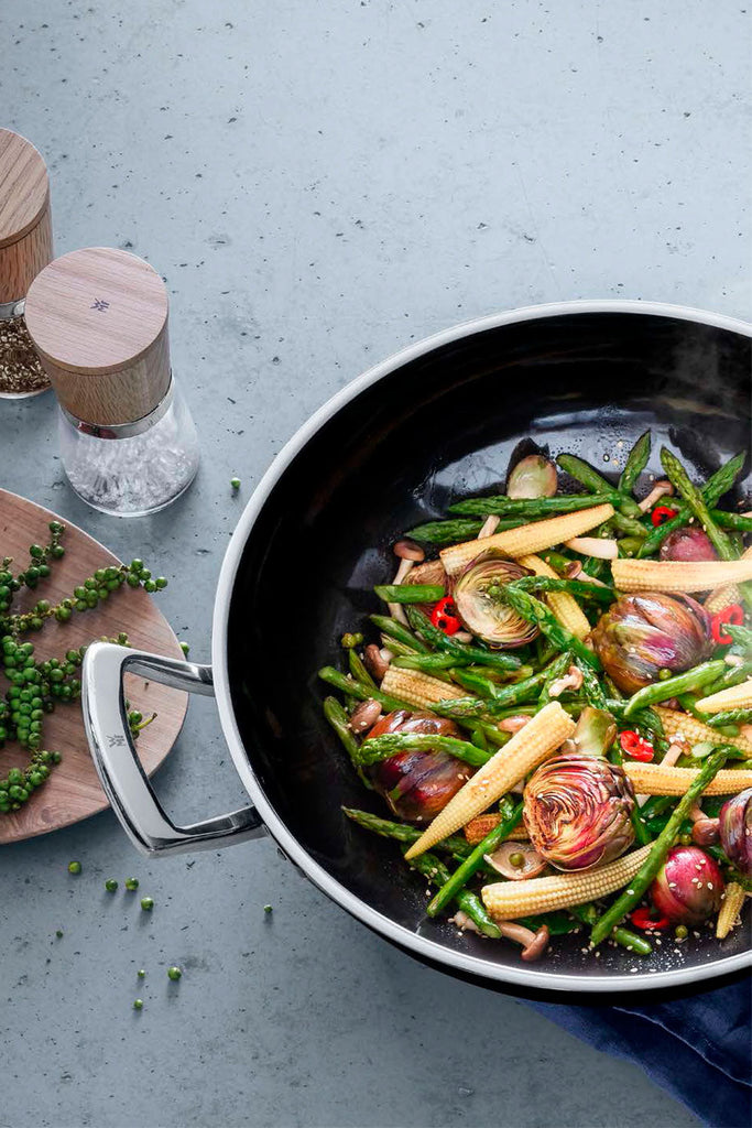 Verduras salteadas al estilo oriental