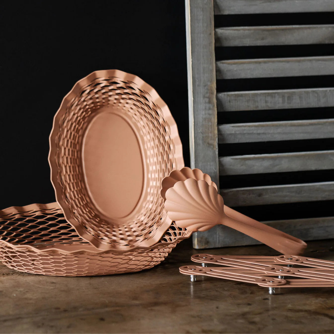 ROGER ORFEVRE Dessous de plat extensible Orange - Vintages ROGER ORFEVRE Dessous de plat extensible Orange - Vintages