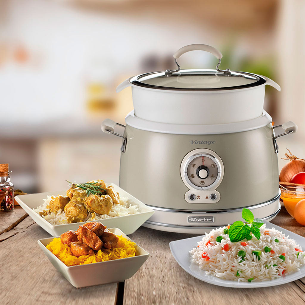 Cuiseur riz et cuiseur vapeur Rice Perfect blanc, Arrêt automatique 400W Cuiseur riz et cuiseur vapeur Rice Perfect blanc, Arrêt automatique 400W