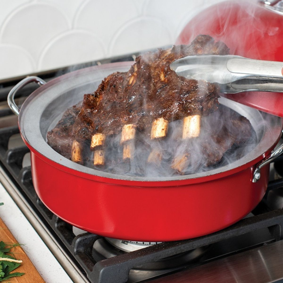 Kerafactum Filo per arrosti rosso bianco per cottura e carne, il filo da cucina è resistente al calore e adatto per alimenti per involtini asparagi o arrosti di salsiccia Kerafactum Filo per arrosti rosso bianco per cottura e carne, il filo da cucina è resistente al calore e adatto per alimenti per involtini asparagi o arrosti di salsiccia