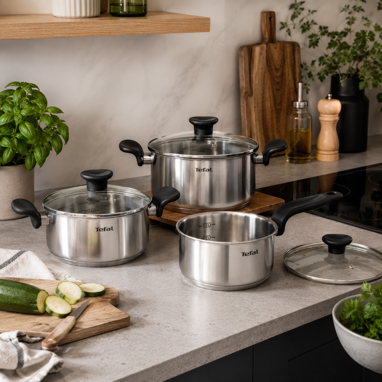 Topfset mit 6 Teilen Primary Tefal