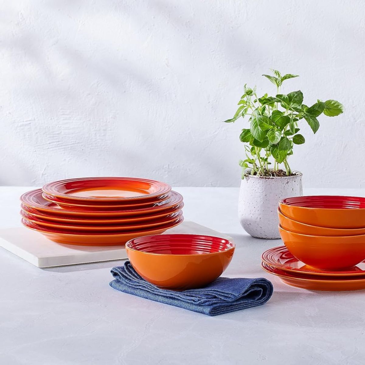 Le Creuset Stoneware Dinnerware Set, 12-piece - Claudia&Julia