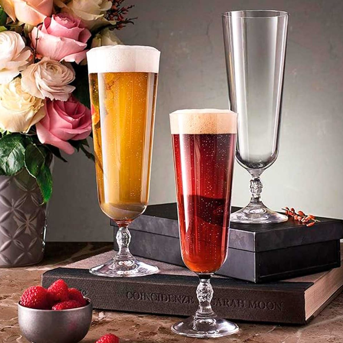 Luigi Bormioli Hohe Gläser für Bier und Smoothies Bartender