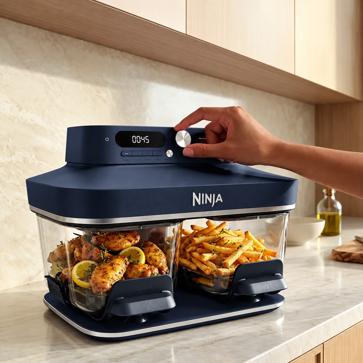 Ninja® Crispi Dual Zone 8-in-1 Heißluftfritteuse