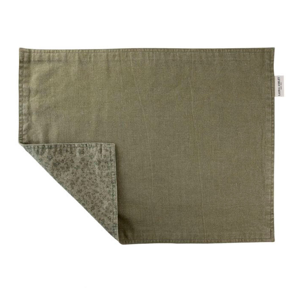 Mantel individual Linen Collection de Laura Ashley-Verde-LAU183145