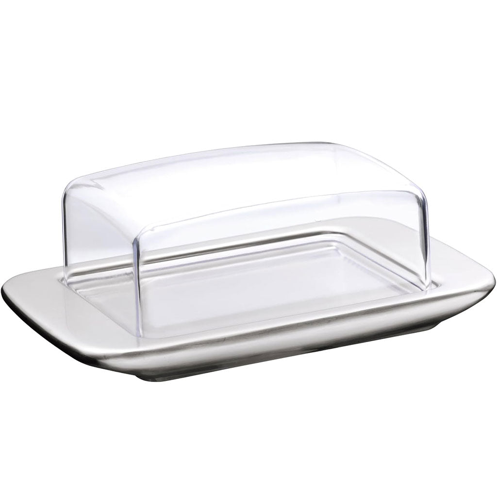 Brunch Beurrier plateau Inox et cloche Acryl 125gr Brunch Beurrier plateau Inox et cloche Acryl 125gr