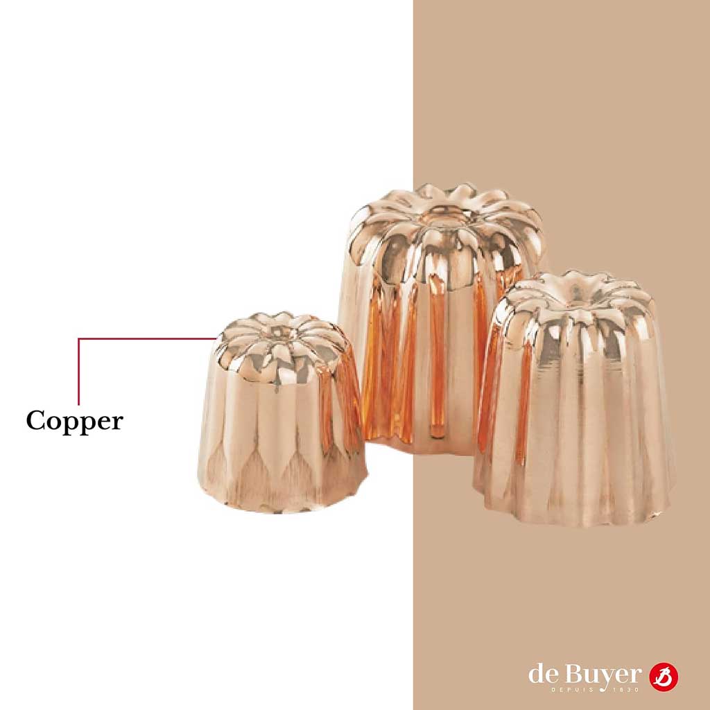 Molde de cobre para Canelés De Buyer-