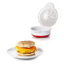 Cuiseur à Œufs Micro-ondes - Pour Œufs Durs, Mous Ou Pochés - Préparation Rapide Petit-Déjeuner - 8