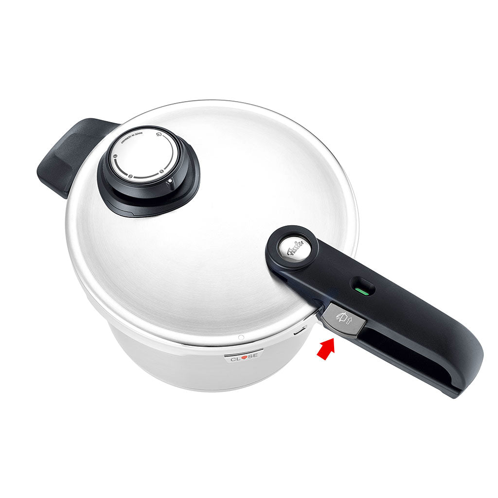 Pressure cooker with basket to L) Vitavit Premium Fissler