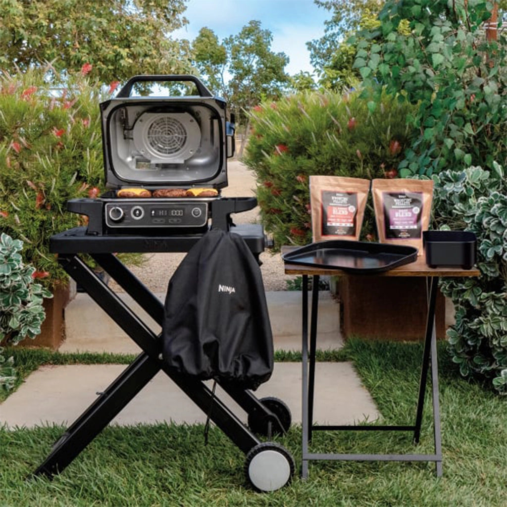 Ninja® Electric Outdoor Grill with Smoker and Air Fryer - Claudia&Julia