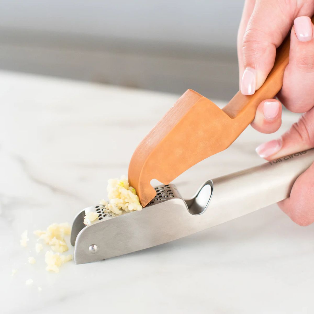 Prensa De Ajos De Acero Inoxidable 2 En 1 – Pica Y Prensa Ajo Y Jengibre, Mango Ergonómico, Fácil De Limpiar, Apto Para Lavavajillas