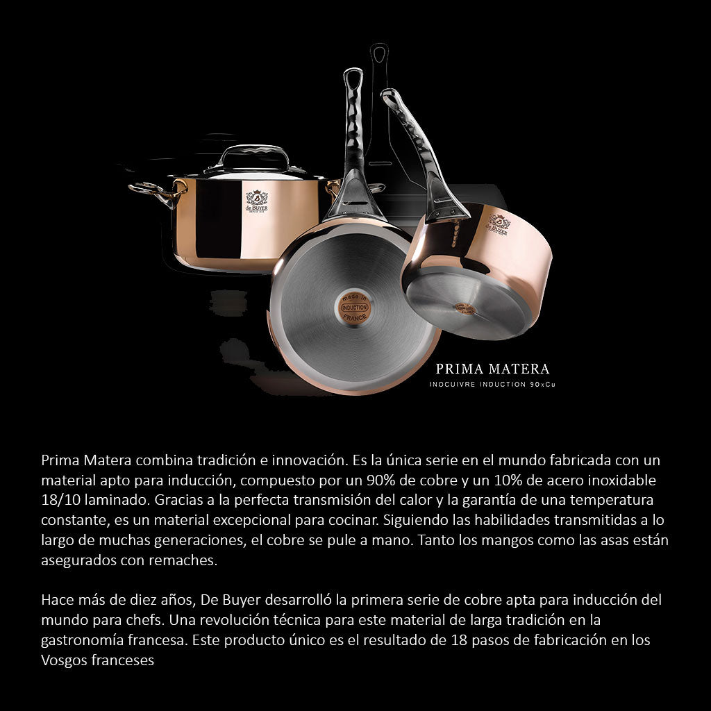Sartén de cobre y acero inoxidable Prima Matera da De Buyer MIMOCOOK -  Tienda Online