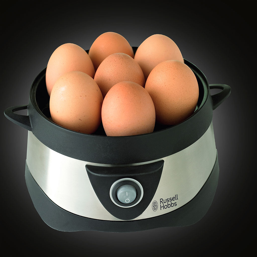 Cuoci Uova Russell Hobbs | Per 7 Uova Sode O 3 Al Vapore | Acciaio Inox, Spegnimento Auto - Foto 6