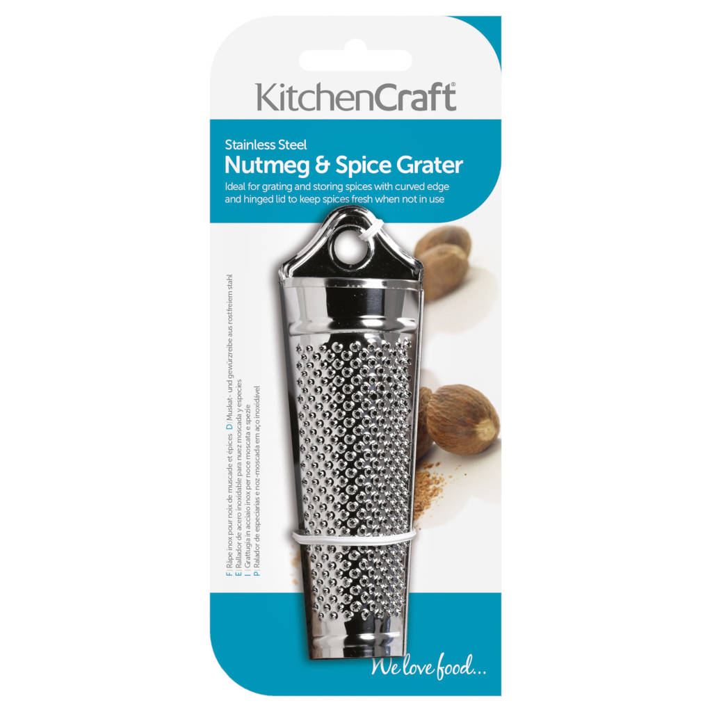 Rallador de nuez moscada de acero inoxidable KitchenCraft-KITKCNUTMEG