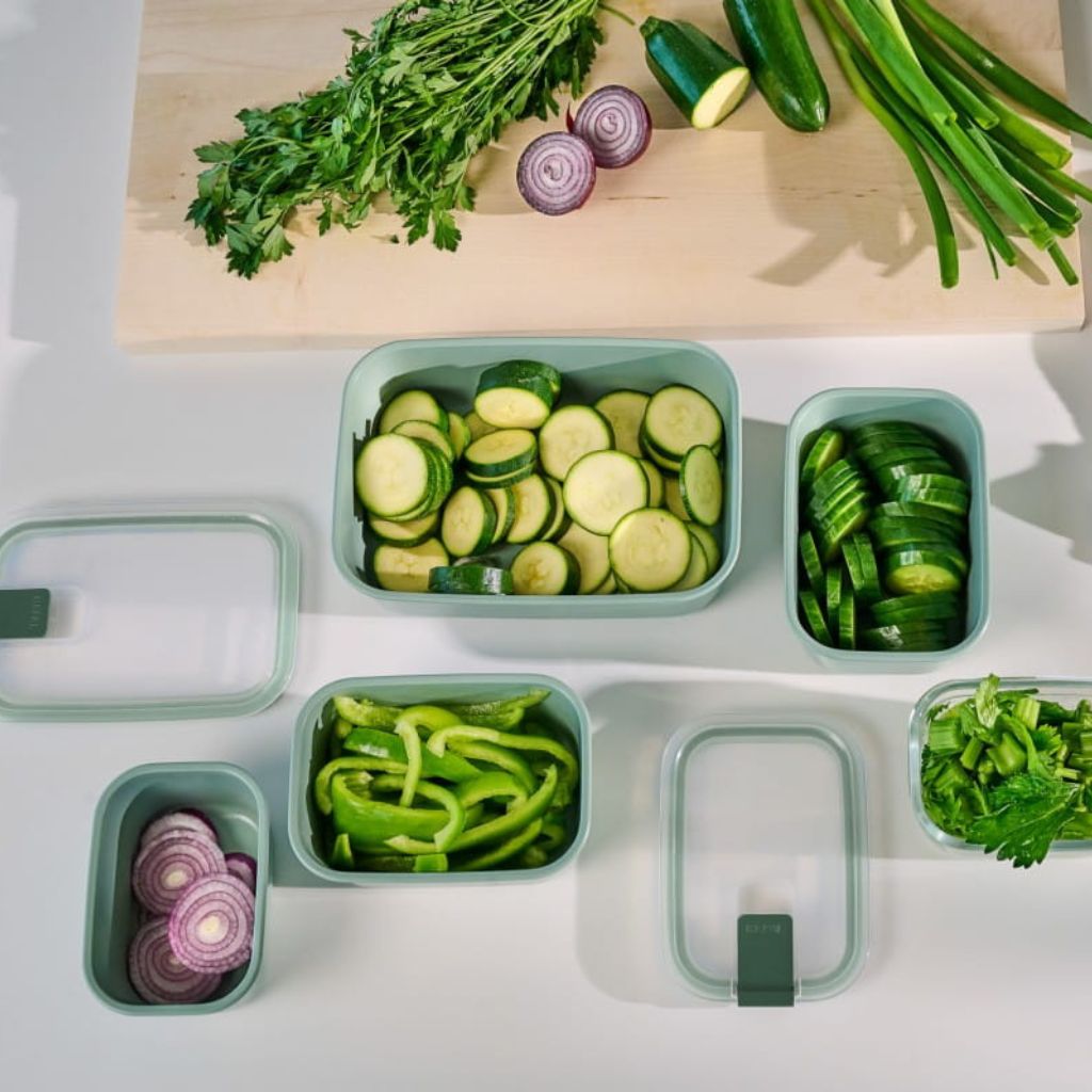 Mepal EasyClip Glass Storage Boxes, 5 Sizes, Borosilicate Glass on Food52
