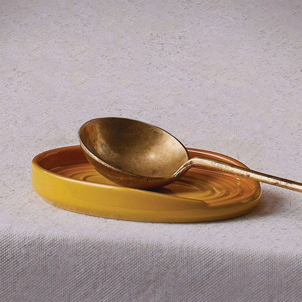Le Creuset Stoneware Oval Spoon Rest Azure