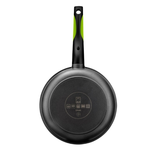 BRA Prior Manici In Silicone Termoresistenti, Set Da 2, Per Pentole E Wok Dal 24 Al 36 Cm, Verde