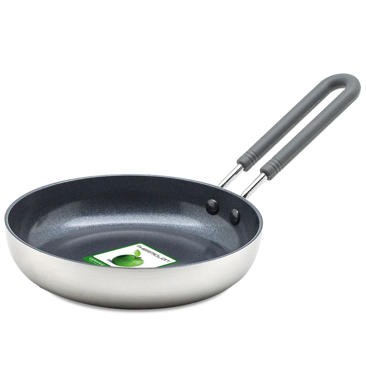Masterclass GreenPan mini ceramic frying pan with stainless steel exte ...