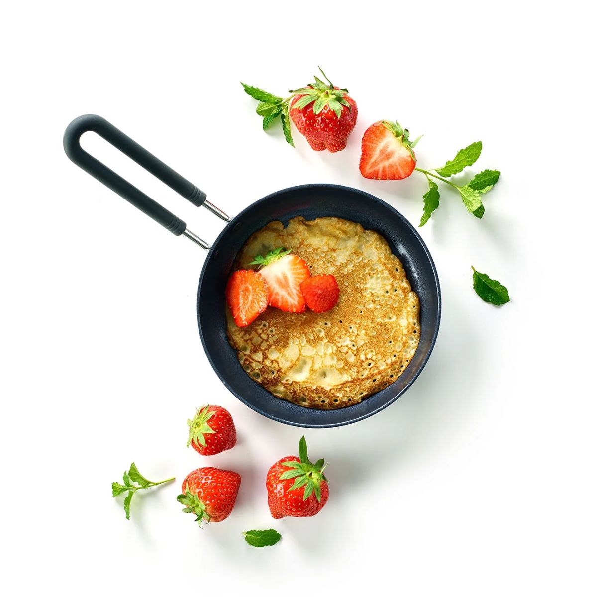 Masterclass GreenPan mini ceramic frying pan with stainless steel exte ...