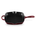 Poêle Grill Carrée De Camping En Fer - Sans Revêtement, Dimensions 85x130x6 Mm - Pour Viande, Légumes, Fruits De Mer - 2