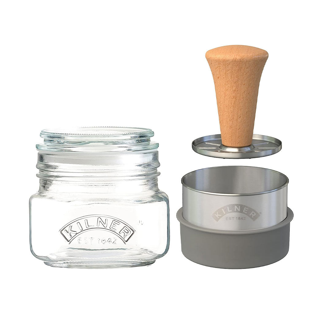 Tarro Vidrio 0.85l Almacenamiento Alimentos Tarro Kilner 0.85L Con Tapa De  Madera - Hermético Para Despensa Y Cocina Sellado Silicona Hermético, image size:1024x1024