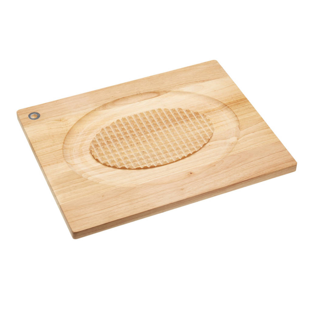 Tabla de madera reversible KitchenCraft MasterClass para carne y corte-KITMCCARVEREC