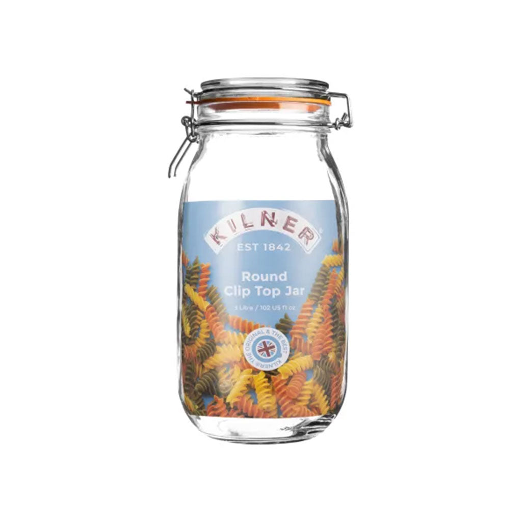 Barattolo In Vetro Bormioli 2 Litri - Con Chiusura A Clip, Per Conserve E Dispensa - Foto 1