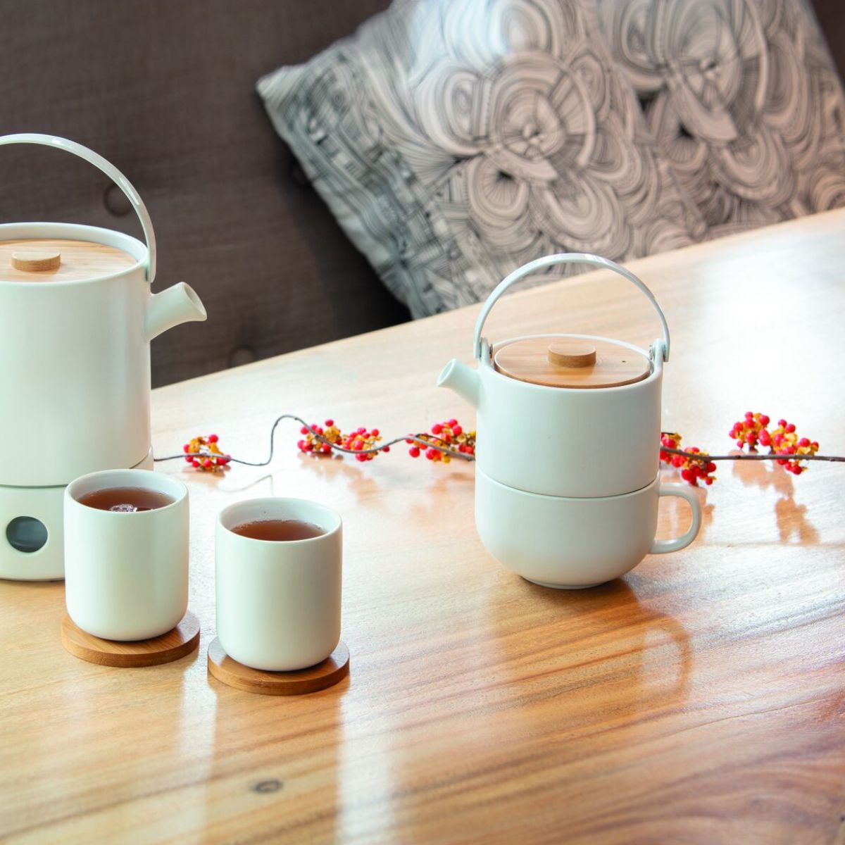 Keramik-Teekanne mit Tasse Umea Bredemeijer