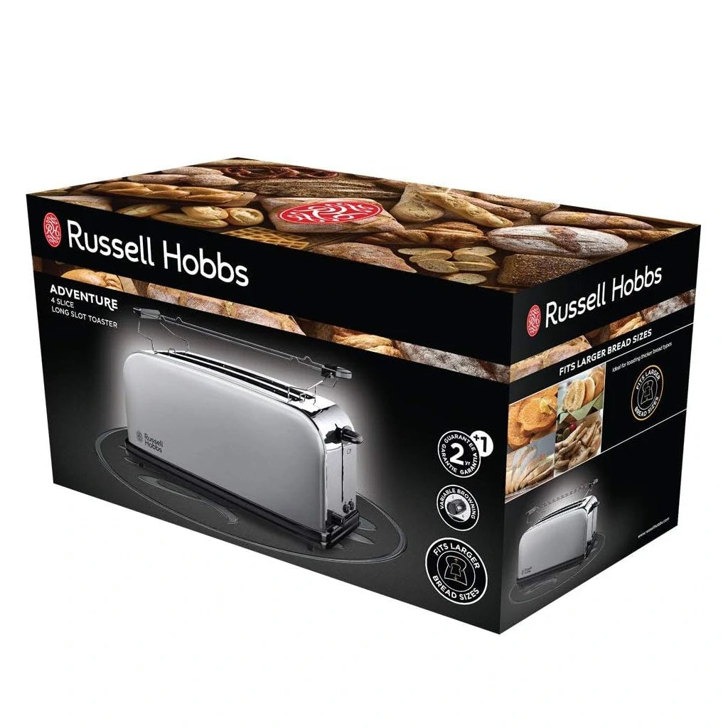 Tostador 2 ranuras acero inox Russell Hobbs-RUS2361056